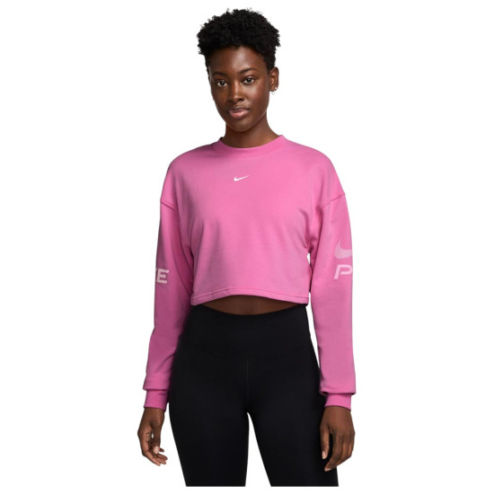 Nike Γυναικείο φούτερ Pro Dri-FIT Fleece Graphic Crewneck Sweatshirt Nike Γυναικείο φούτερ Pro Dri-FIT Fleece Graphic Crewneck Sweatshirt